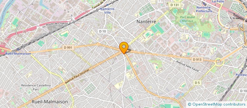 localisation de l'entreprise AMIS VOYAGES à NANTERRE