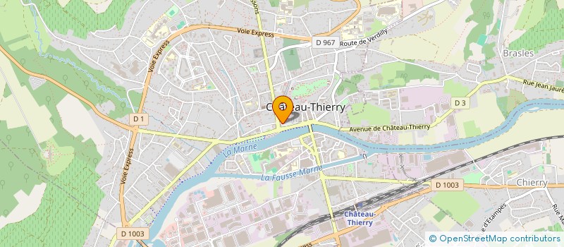 localisation de l'entreprise AMISAD à CHATEAU-THIERRY