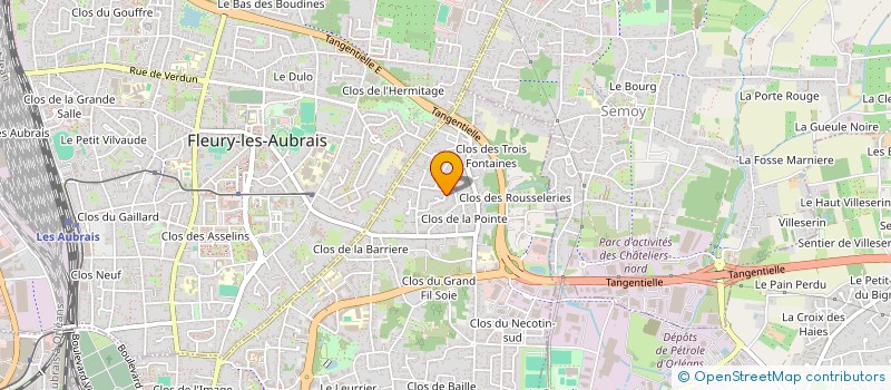 localisation de l'entreprise AMISSIA à ORLEANS