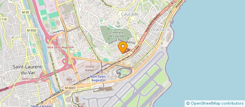 localisation de l'entreprise AMISTANCA à NICE