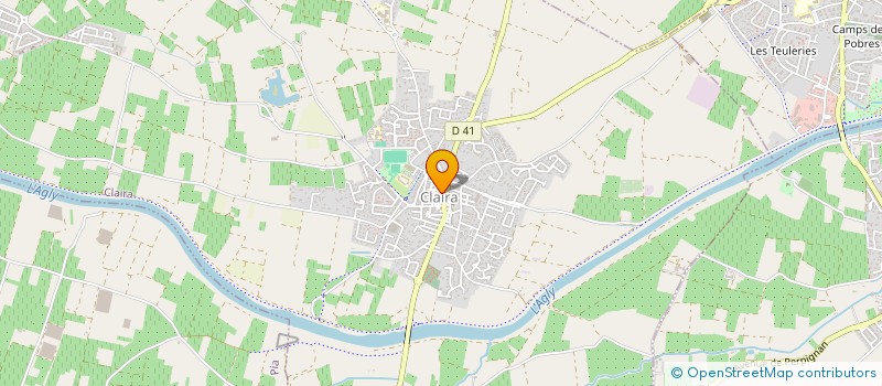 localisation de l'entreprise AMISTAT  CLAIRA