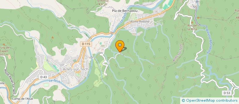 localisation de l'entreprise AMISTAT SARDANISTE D'ARLES DE TEC  ARLES-SUR-TECH