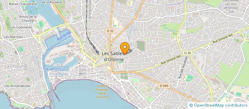 localisation de l'entreprise AMITA à LES SABLES D'OLONNE