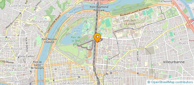 localisation de l'entreprise AMITEL  VILLEURBANNE