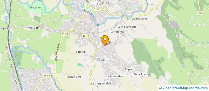 localisation de l'entreprise AMITIE CHAMBOEUF LAHOLM  CHAMBUF