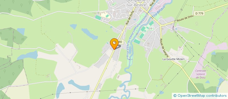 localisation de l'entreprise AMITIE EN BOURBONNAIS DES AINES RURAUX à DOMPIERRE-SUR-BESBRE