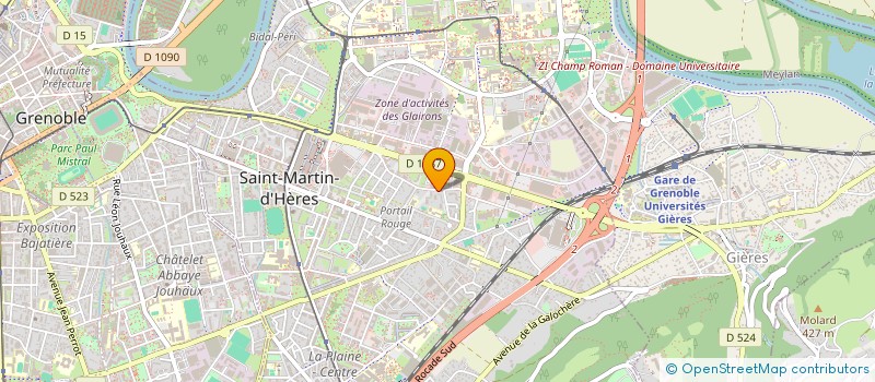 localisation de l'entreprise AMITIE ET ECHANGE SOLIDAIRE AVEC LE PEUPLE AFRICAIN à SAINT-MARTIN-D'HERES