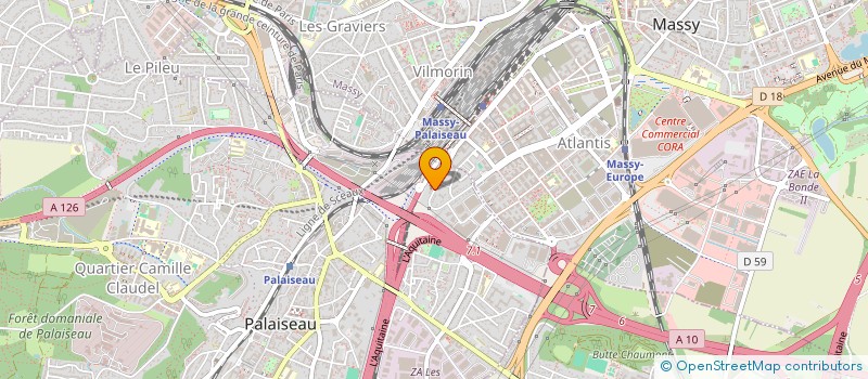 localisation de l'entreprise AMITIE ET JEUNESSE EN VALLE DE CHEVREUSE à PALAISEAU