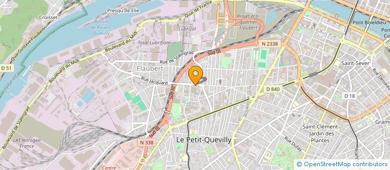 localisation de l'entreprise AMITIE ET PARTAGE  LE PETIT-QUEVILLY