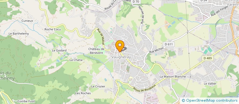 localisation de l'entreprise AMITIE ET SOLIDARITE EN OUEST LYONNAIS à VAUGNERAY