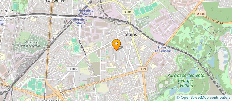 localisation de l'entreprise AMITIE ET SOLIDARITE FRANCO-ARABO-BERBERE à STAINS