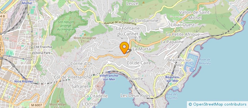 localisation de l'entreprise AMITIE FRANCE ITALIE (A.F.I.) à VILLEFRANCHE-SUR-MER