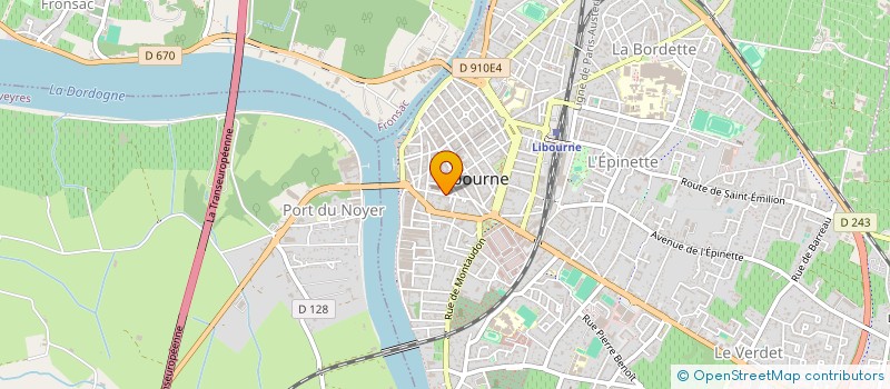 localisation de l'entreprise AMITIE FRANCE-ROUMANIE 33  LIBOURNE