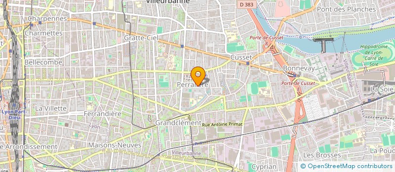 localisation de l'entreprise AMITIE FRANCO ETHIOPIENNE  VILLEURBANNE