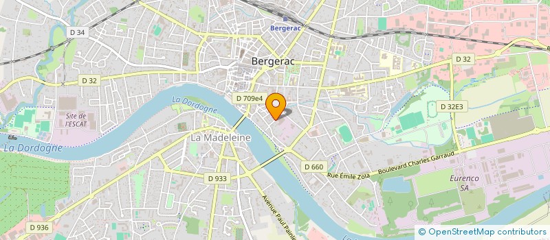 localisation de l'entreprise AMITIE FRANCO-JAPONAISE DE BERGERAC à BERGERAC
