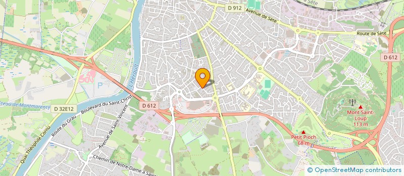 localisation de l'entreprise AMITIE FRANCO-RUSSE LANGUEDOC  AGDE