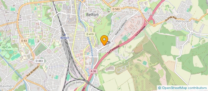 localisation de l'entreprise AMITIE FRANCO SERBE BELFORT  BELFORT