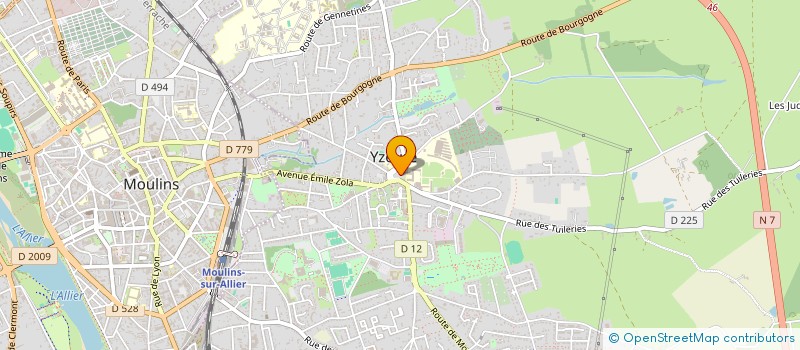 localisation de l'entreprise AMITIE GHERLA YZEURE  YZEURE