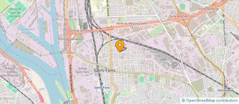 localisation de l'entreprise AMITIE HANDICAP CITOYENNETE INSERTION EMPLOI (AHCIE)  SAINT-FONS