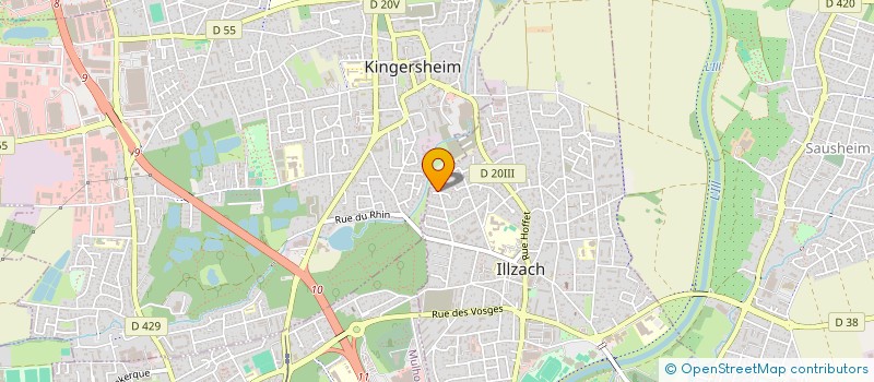 localisation de l'entreprise AMITIE JUDEO-CHRETIENNE DE MULHOUSE  ILLZACH