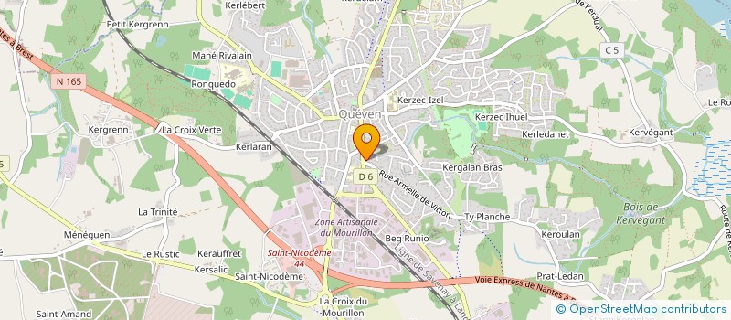 localisation de l'entreprise AMITIE KEWENN-BAW  QUEVEN