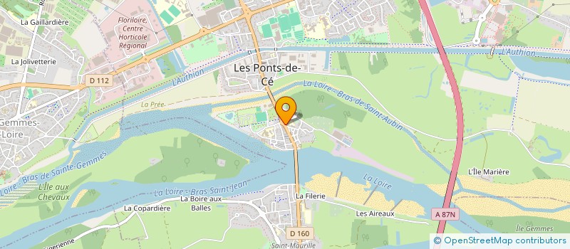 localisation de l'entreprise AMITIE LOISIR SOLIDARITE à LES PONTS-DE-CE