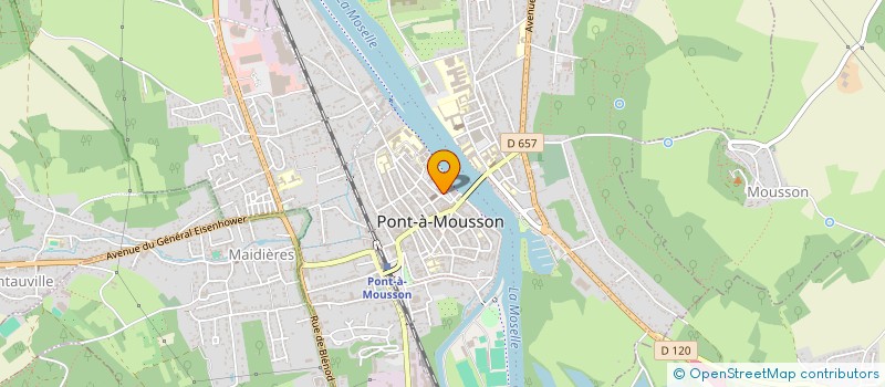 localisation de l'entreprise AMITIE MUSSIPONTAINS IMMIGRES  PONT-A-MOUSSON