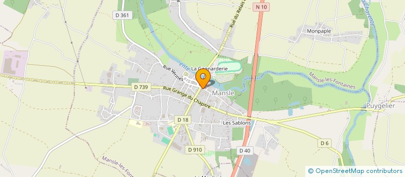localisation de l'entreprise AMITIE PARTAGE BURKINA à MANSLE-LES-FONTAINES