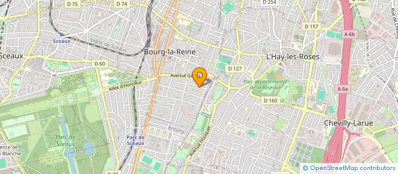 localisation de l'entreprise AMITIE-RENCONTRES-LOISIRS à BOURG-LA-REINE