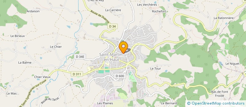 localisation de l'entreprise AMITIE SOURIRE  SAINT-MARTIN-EN-HAUT