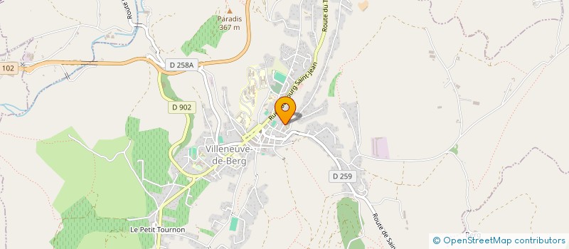 localisation de l'entreprise AMITIE TERRASSES DE L'IBIE  VILLENEUVE-DE-BERG