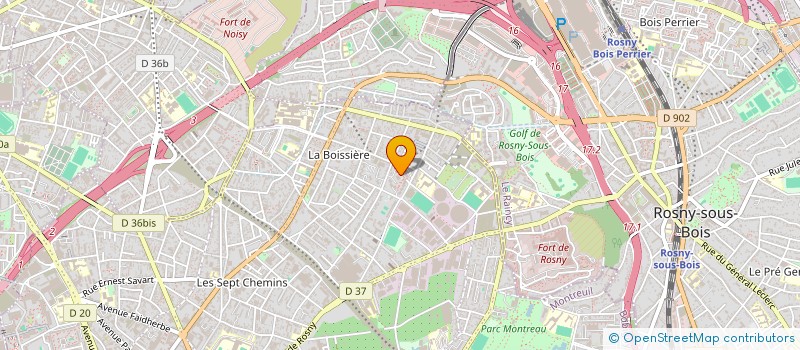 localisation de l'entreprise AMITIE TOUS SOLIDAIRE (A.T.S) à MONTREUIL