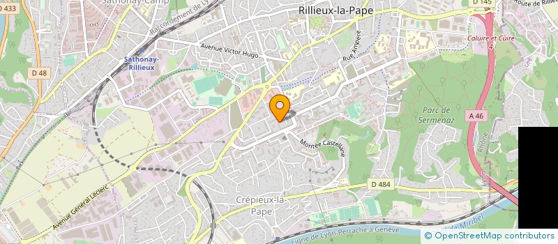 localisation de l'entreprise AMITIES CONGOLAISES (AMICO) à RILLIEUX-LA-PAPE