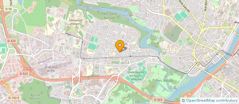 localisation de l'entreprise AMITIES ENTRE FILS ET AIGUILLES à ANGERS