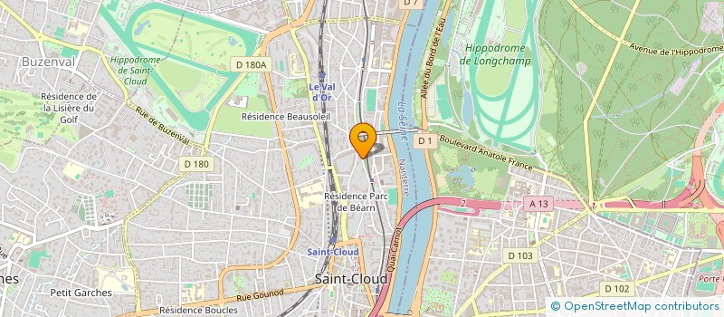 localisation de l'entreprise AMITIES FOUCAULD à SAINT-CLOUD