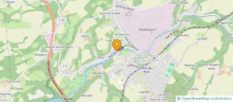 localisation de l'entreprise AMITIES FRANCO-RWANDAISES  PONT-DE-BUIS-LES-QUIMERCH