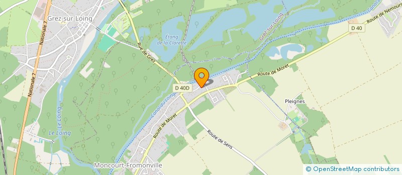 localisation de l'entreprise AMITIES FROMONCOURTOISES  MONCOURT-FROMONVILLE