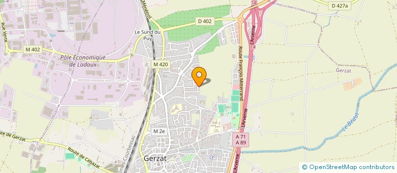 localisation de l'entreprise AMITIES MADAGASCAR AUVERGNE  GERZAT