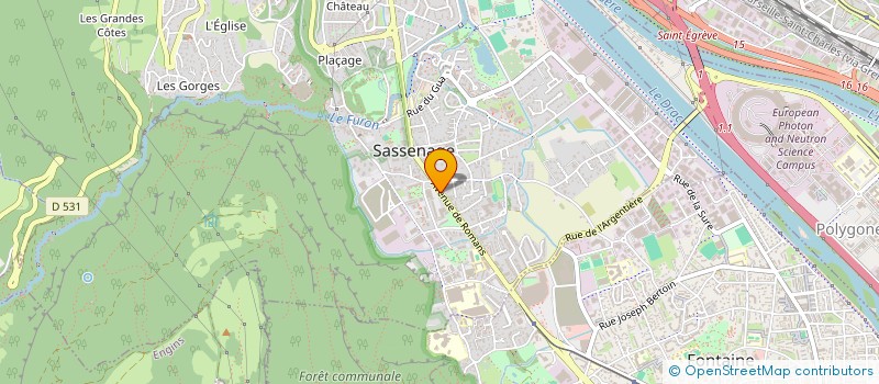 localisation de l'entreprise AMITIES NATURE SASSENAGE  SASSENAGE