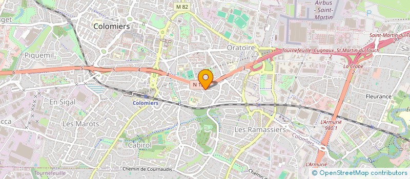 localisation de l'entreprise AMITIES TSIGANES A TOULOUSE à COLOMIERS
