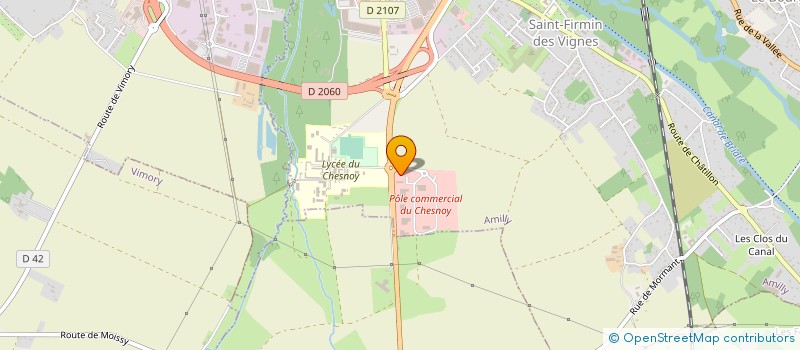 localisation de l'entreprise AMIXIA à AMILLY
