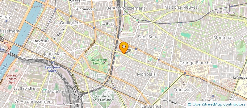 localisation de l'entreprise AMJ  LYON