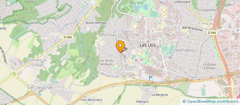 localisation de l'entreprise AMJ à LES ULIS
