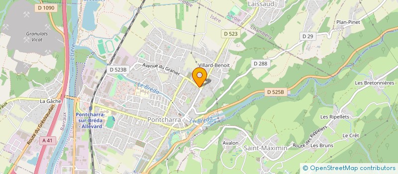 localisation de l'entreprise AMJ  PONTCHARRA