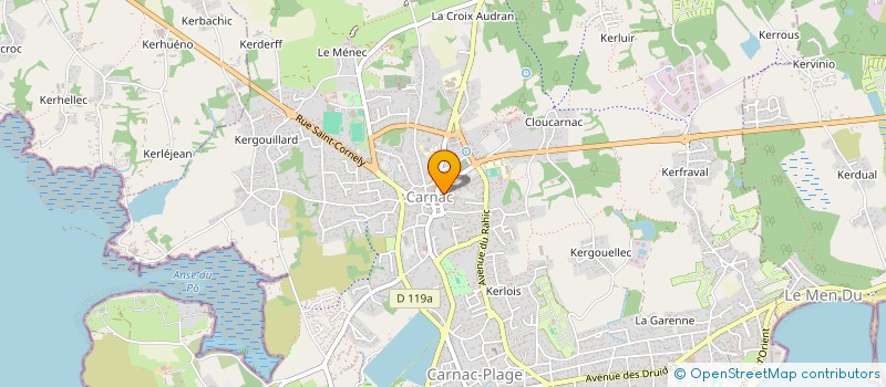 localisation de l'entreprise AMJ  CARNAC