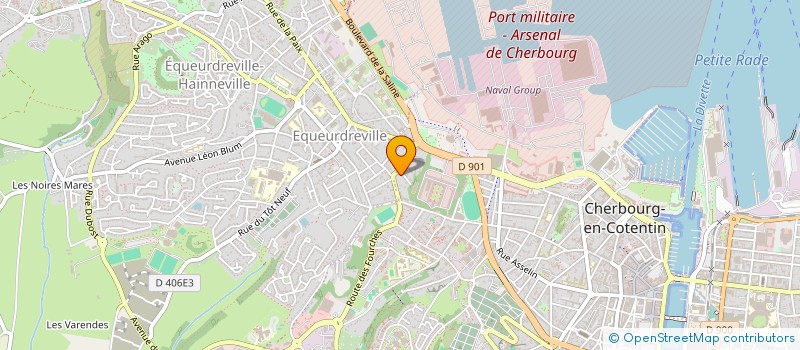localisation de l'entreprise AMJ à CHERBOURG-EN-COTENTIN