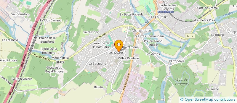 localisation de l'entreprise AMJ  MONTBAZON