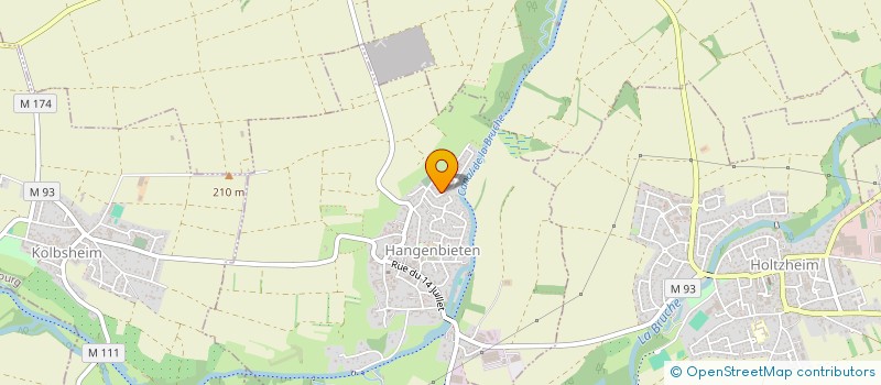 localisation de l'entreprise AMJ  HANGENBIETEN