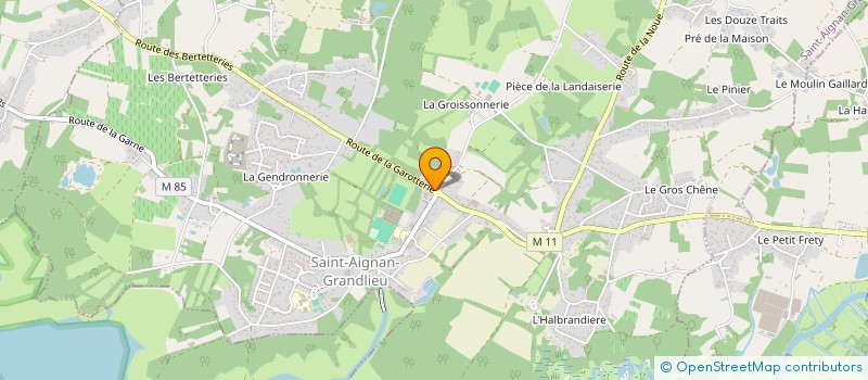 localisation de l'entreprise AMJ à SAINT-AIGNAN-GRANDLIEU