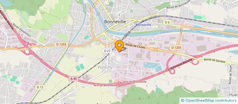 localisation de l'entreprise AMJ  BONNEVILLE